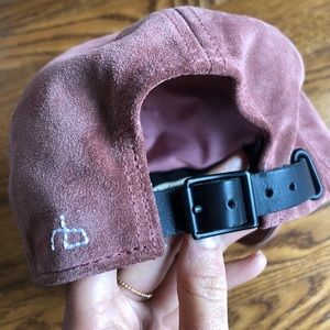 rag & bone suede baseball cap